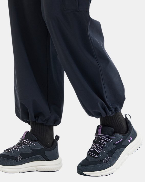 Women's UA Rival Woven Cargo Pants in Black image number 10
